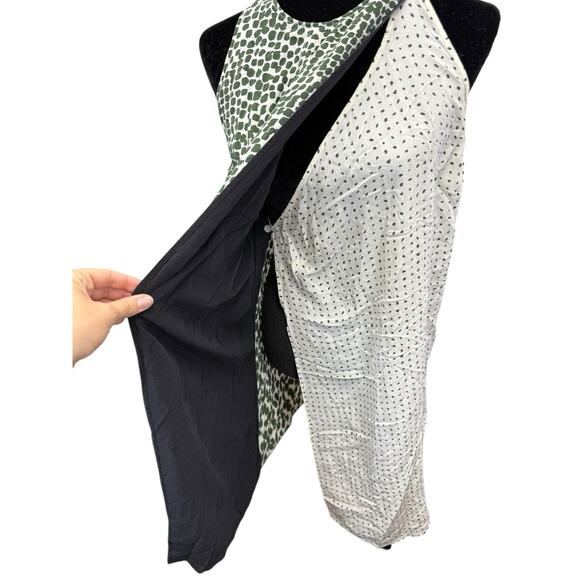 Stella McCartney Resort Mika Silk Drape Dress Size US 4 / EU 38 Multi Spot - Picture 10 of 14